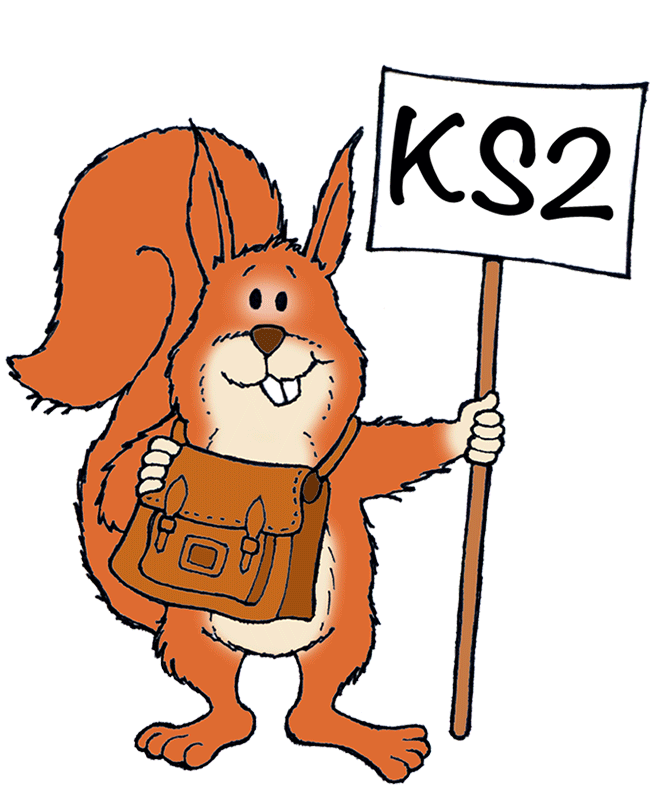 Picture of a young ED the Squirrel depicting a Key Stage 2 visitor to Hampshire on a school trip
